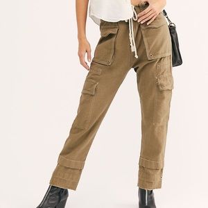 Anthropologie canvas cargo pant